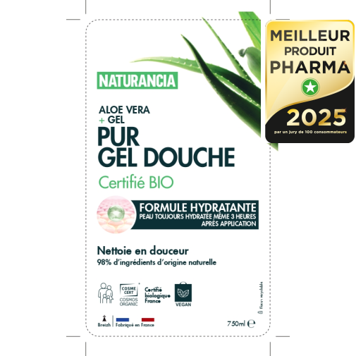 PUR GEL DOUCHE ALOE BIO — NATURANCIA