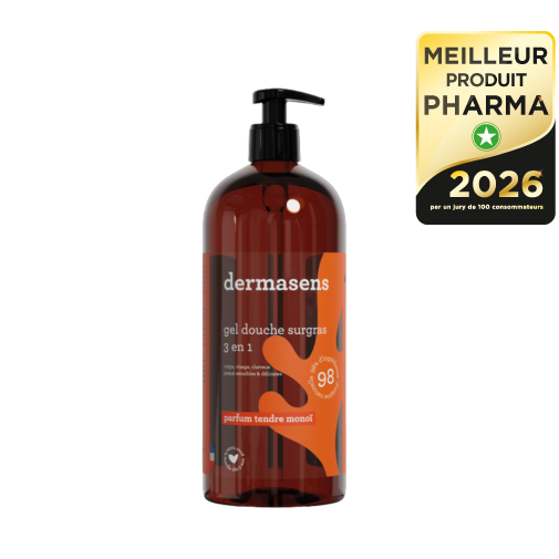 Dermasens Gel douche surgras 3 en 1 monoï 1L — DERMASENS