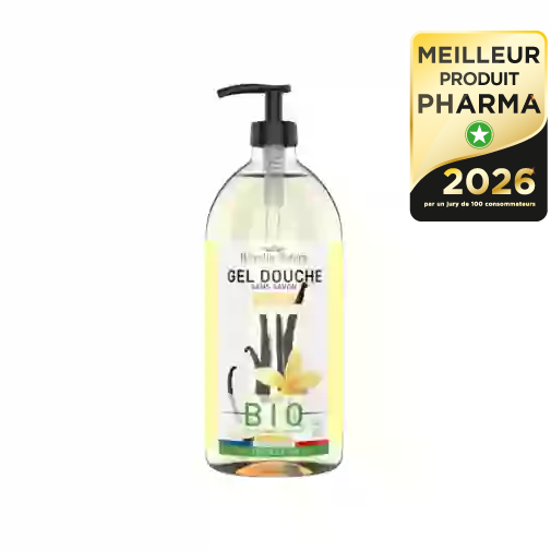 Helvetia Natura® Gel Douche Aloe vera Vanille 1L - COSMOS ORGANIC — FLORA NATURA