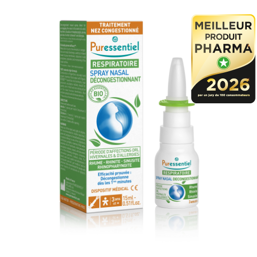 Spray Nasal Décongestionnant aux HE BIO - 15 ml — PURESSENTIEL