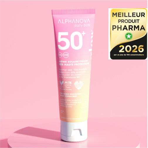 CREME SOLAIRE SPF50+ VISAGE DAILY SUN - SUN GLOW 50ML — Alphanova Daily sun